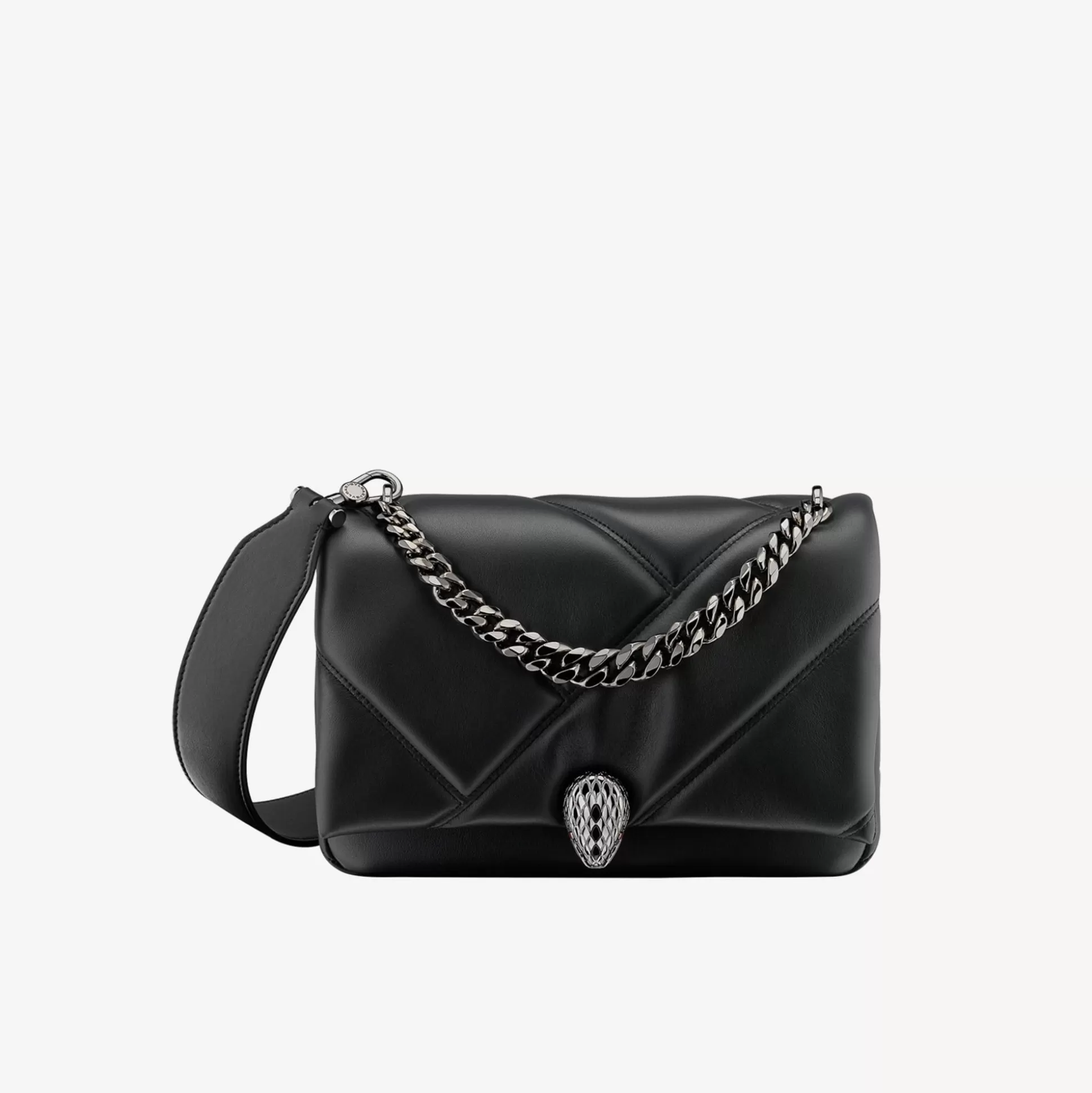 Shop BVLGARI Serpenti Cabochon Crossbody Bag