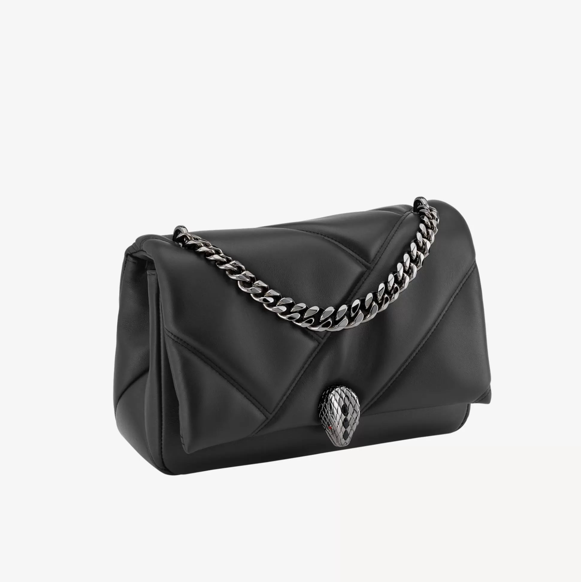 Shop BVLGARI Serpenti Cabochon Crossbody Bag