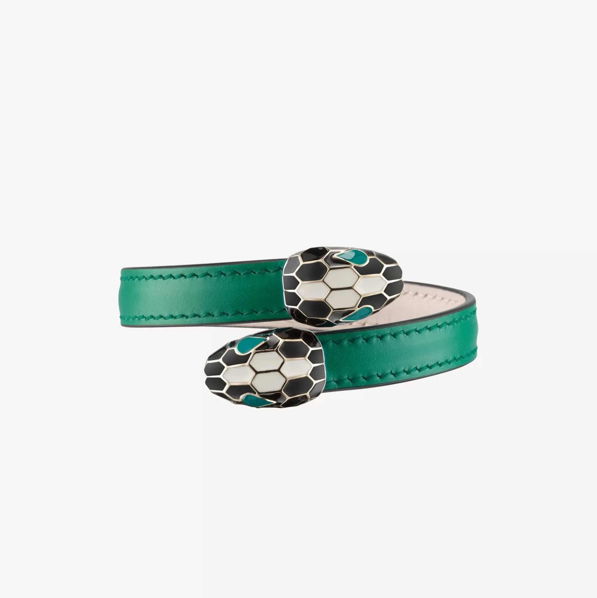 Best Sale BVLGARI Serpenti Forever Leather Bracelet