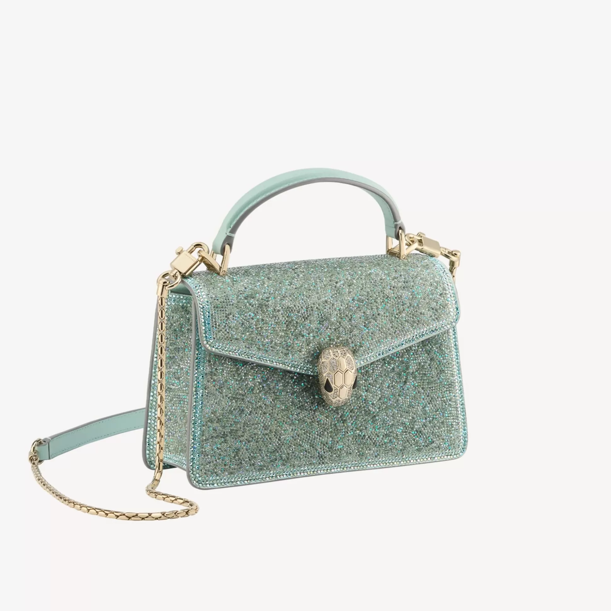 Best BVLGARI Serpenti Forever Mini Top Handle Bag